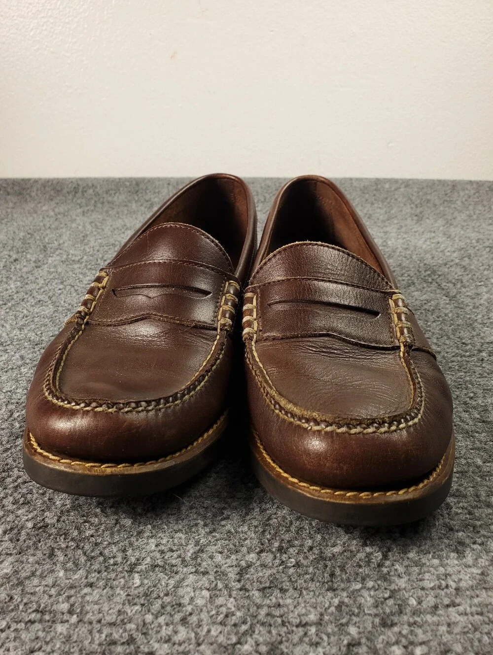 Polo by Ralph Lauren Men's Brown Leather Penny Loafers